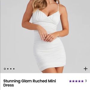 NWT Windsor Stunning Glam Mini Dress White Size Small